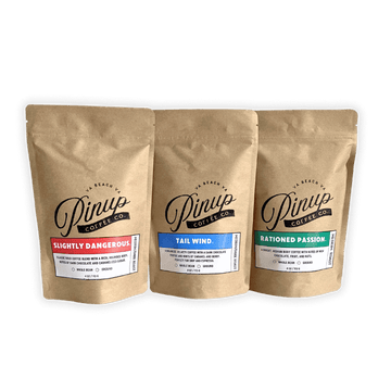 coffee sample pack of 3 blends or single origin coffees