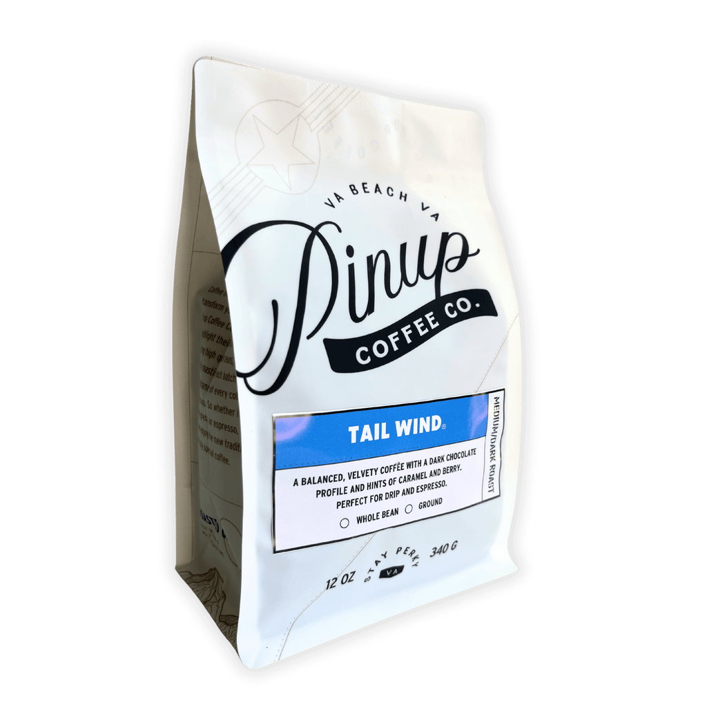 bag of medium dark roast coffee Tail Wind