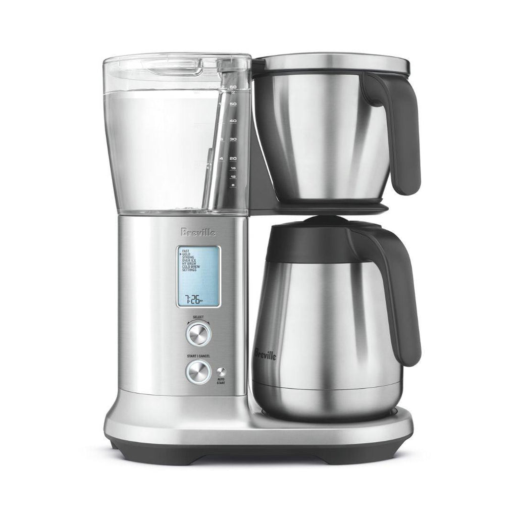 Breville home drip coffee maker with stainless steel carafe and temperature control
