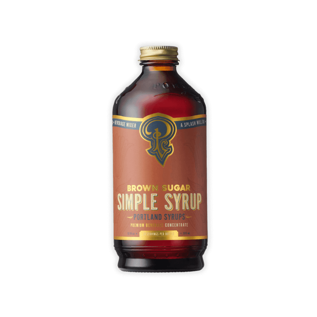 Brown sugar simple syrup bottle