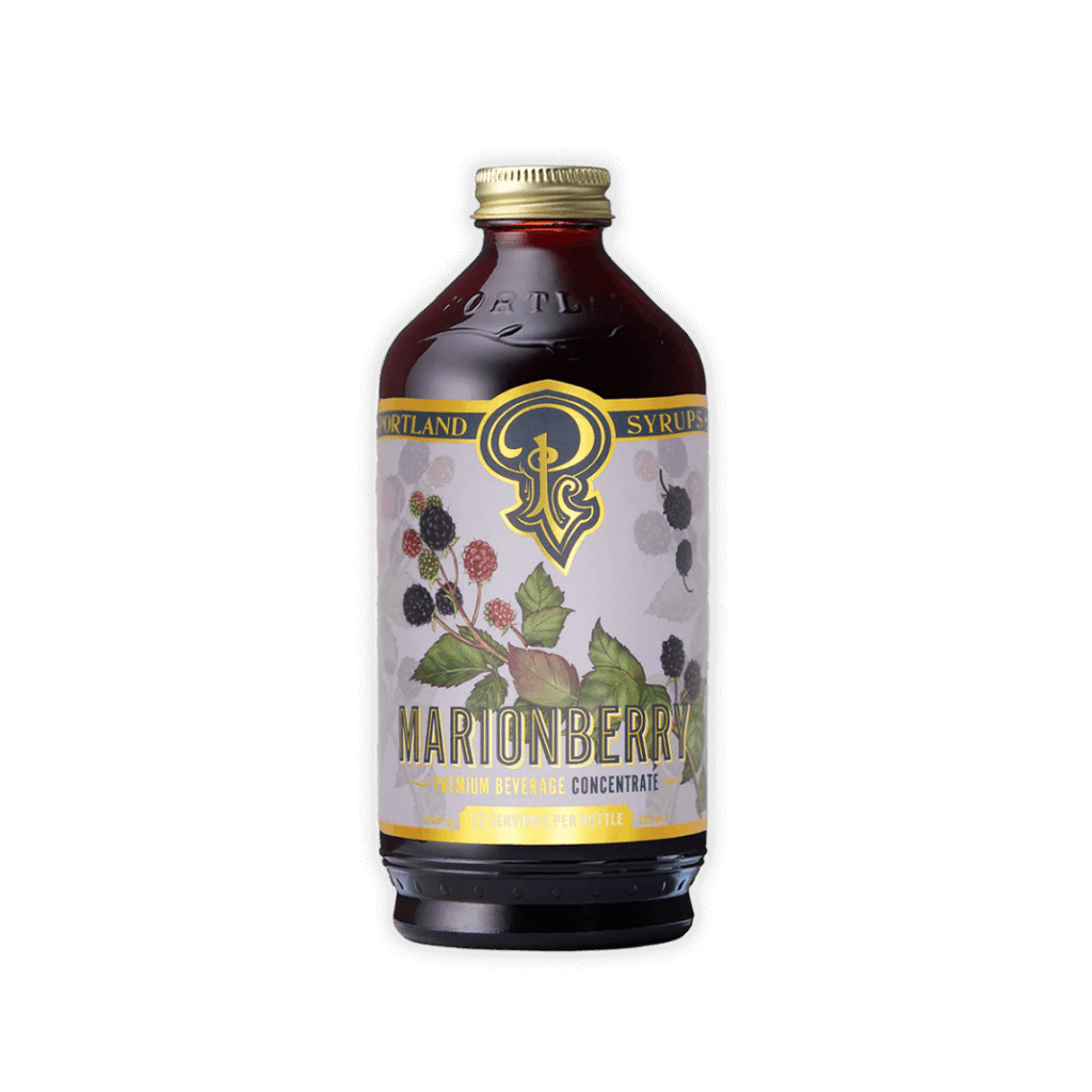 Marionberry syrup bottle