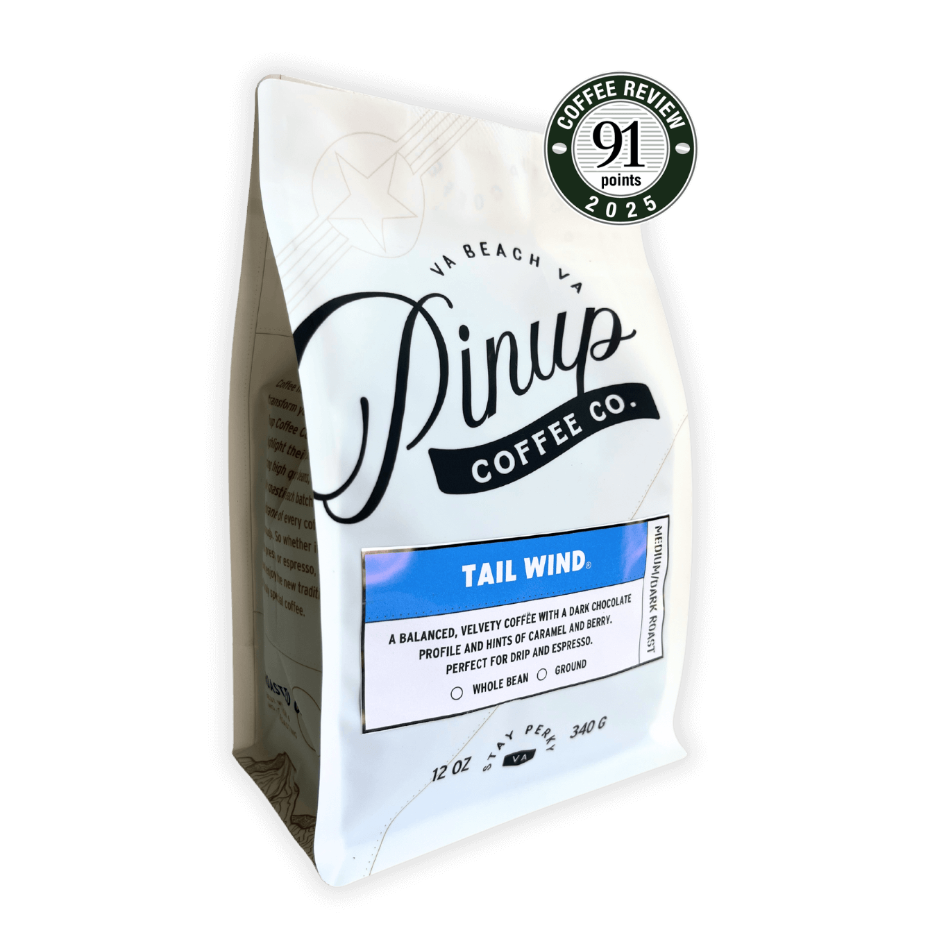 Tail Wind Medium/Dark Roast | Espresso Blend | Pinup Coffee