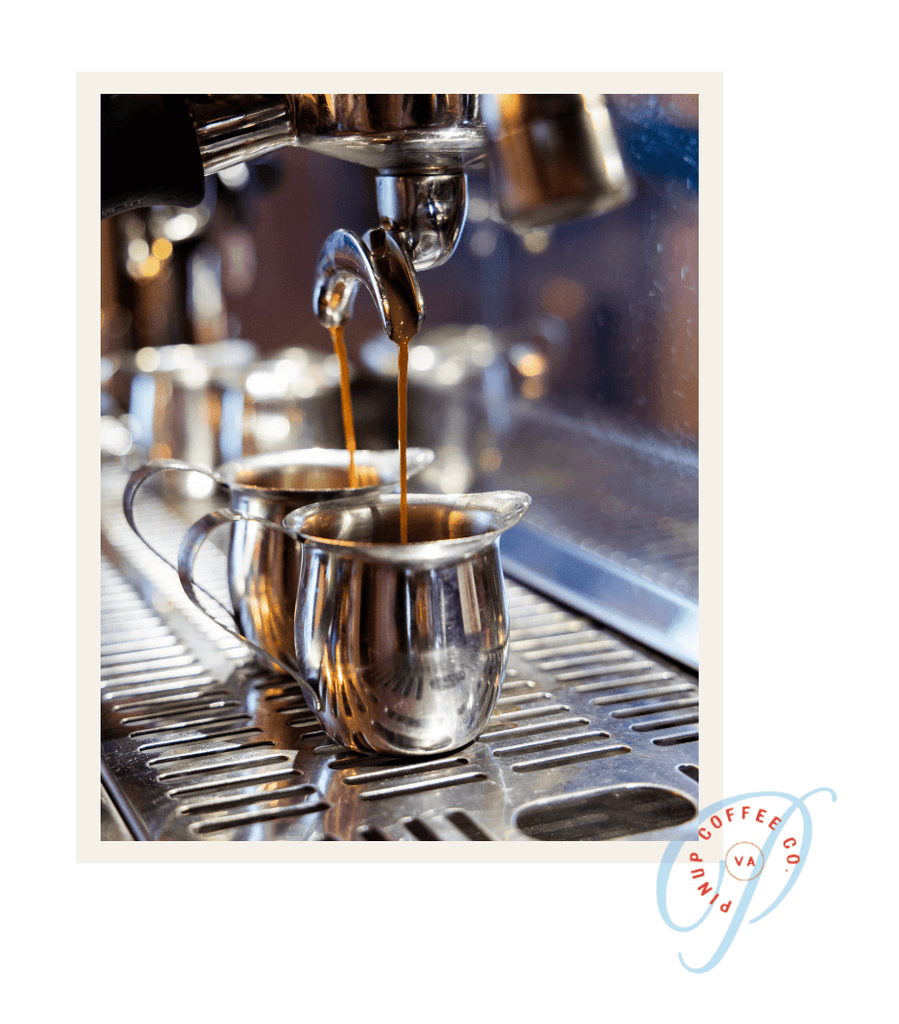 espresso machine at sherwood lakes cafe