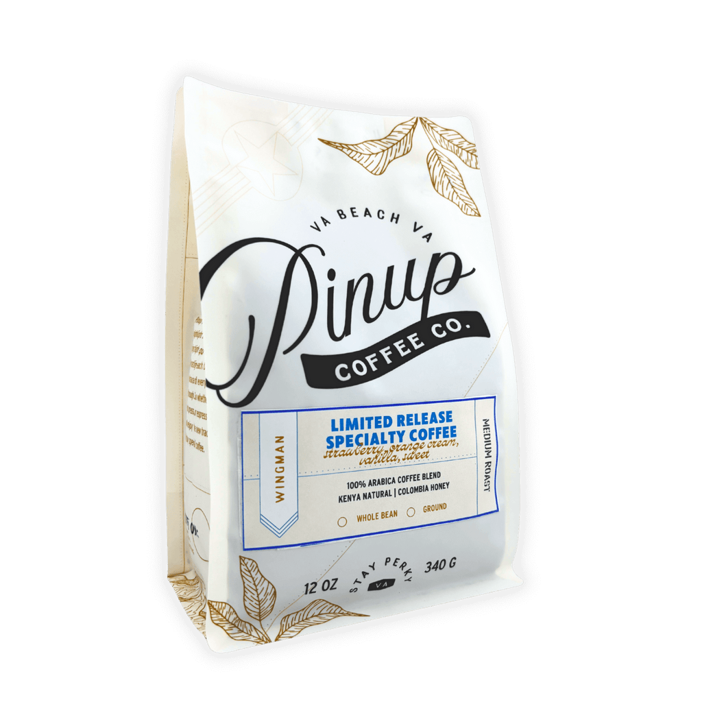 limited release coffee blend bag pinup coffee co Wingman